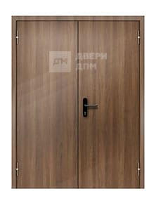 Противопожарная двупольная дверь ДПМ-02 EIS с накладкой МДФ